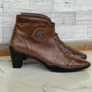 Josef Seibel Leather Tina Heel Ankle Boots size 40/8.5